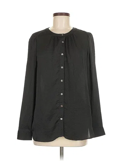 Pre-owned Rose + Olive Long Sleeve Blouse In Gray