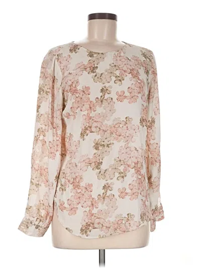 Pre-owned Rose + Olive Long Sleeve Blouse In Ivory