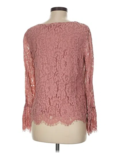Pre-owned Rose + Olive Long Sleeve Blouse In Pink