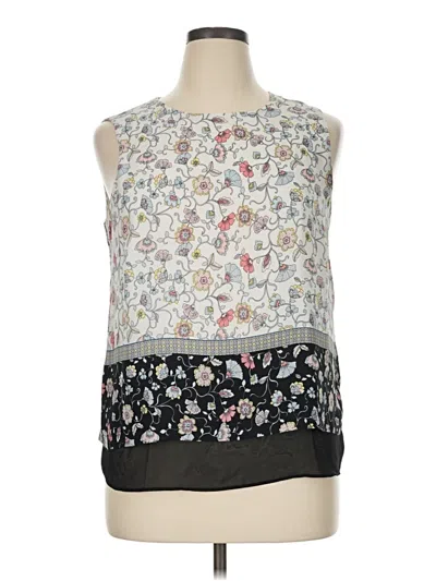 Pre-owned Rose + Olive Sleeveless Blouse In Black