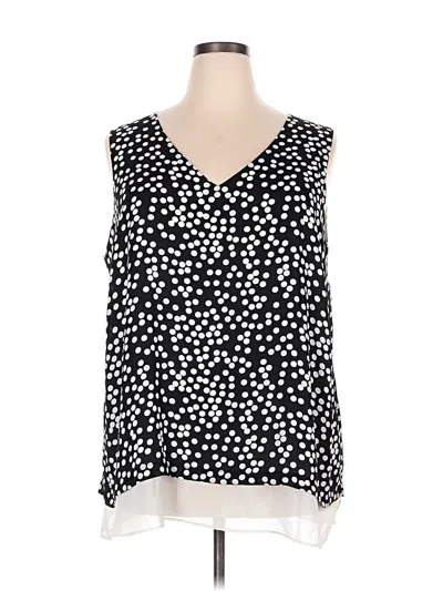 Pre-owned Rose + Olive Sleeveless Blouse In Black