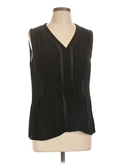 Pre-owned Rose + Olive Sleeveless Blouse In Black