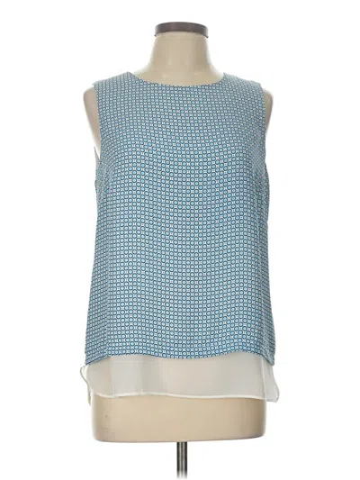 Pre-owned Rose + Olive Sleeveless Blouse In Blue