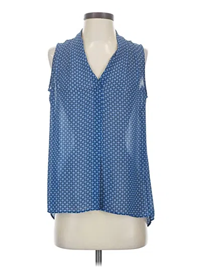 Pre-owned Rose + Olive Sleeveless Blouse In Blue