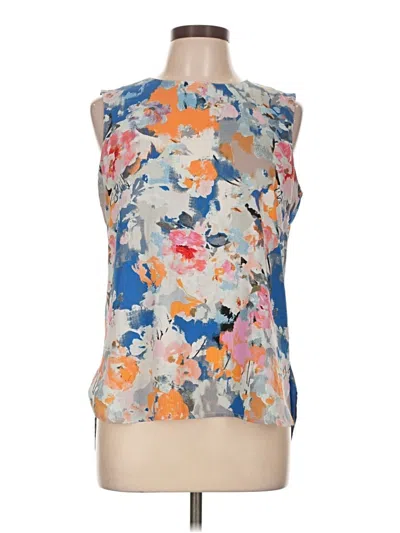 Pre-owned Rose + Olive Sleeveless Blouse In Blue