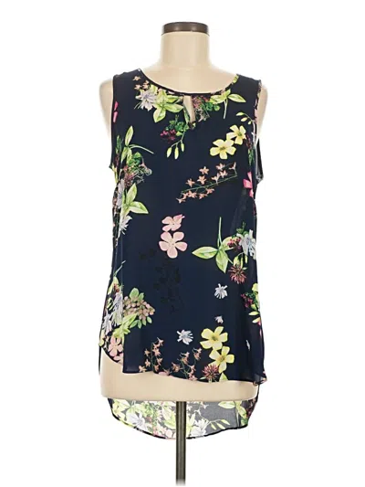 Pre-owned Rose + Olive Sleeveless Blouse In Blue