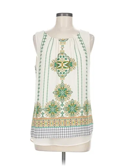 Pre-owned Rose + Olive Sleeveless Blouse In Green