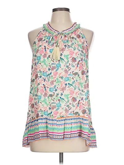 Pre-owned Rose + Olive Sleeveless Blouse In Green