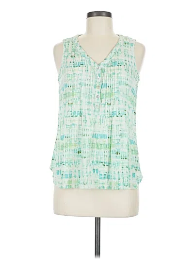 Pre-owned Rose + Olive Sleeveless Blouse In Green