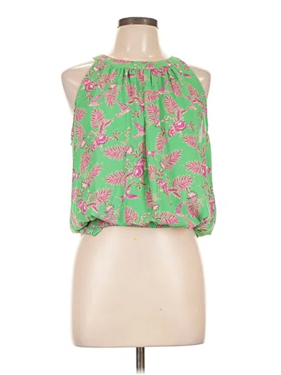 Pre-owned Rose + Olive Sleeveless Blouse In Green