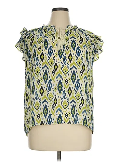 Pre-owned Rose + Olive Sleeveless Blouse In Green