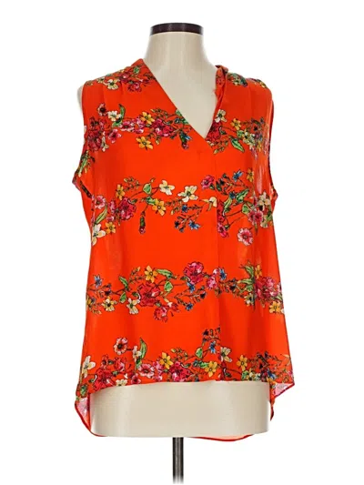 Pre-owned Rose + Olive Sleeveless Blouse In Orange