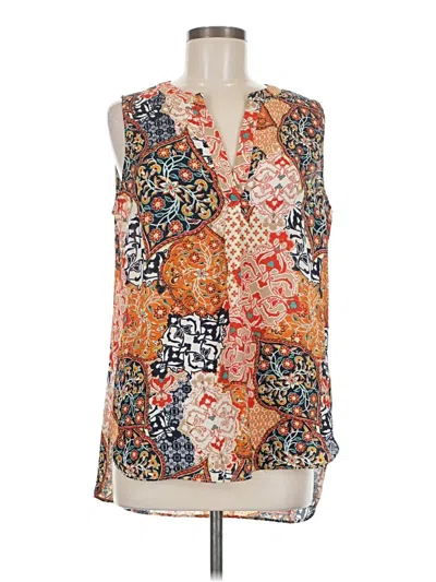 Pre-owned Rose + Olive Sleeveless Blouse In Orange