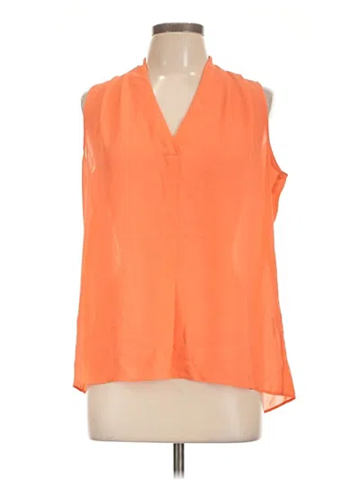 Pre-owned Rose + Olive Sleeveless Blouse In Orange
