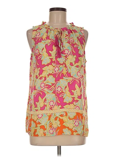 Pre-owned Rose + Olive Sleeveless Blouse In Orange
