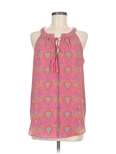 Pre-owned Rose + Olive Sleeveless Blouse In Pink