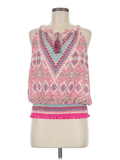 Pre-owned Rose + Olive Sleeveless Blouse In Pink