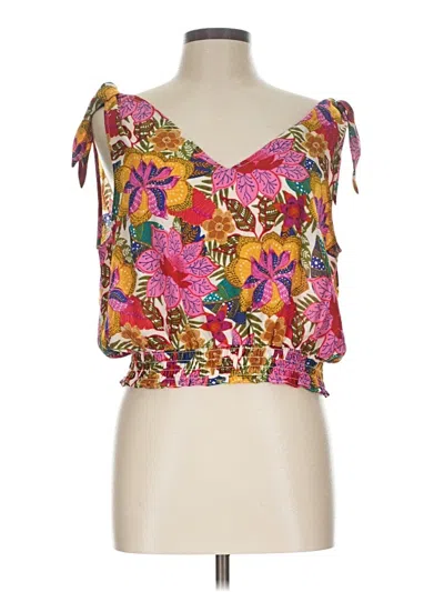 Pre-owned Rose + Olive Sleeveless Blouse In Pink