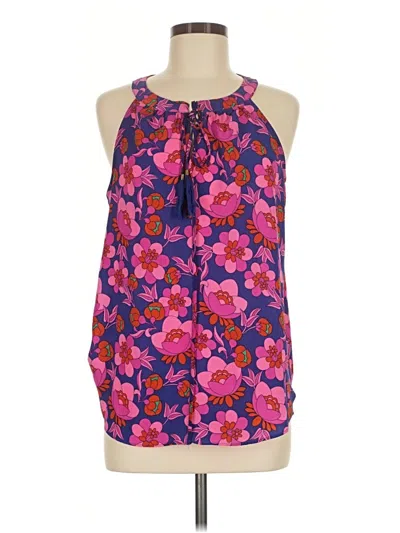 Pre-owned Rose + Olive Sleeveless Blouse In Purple
