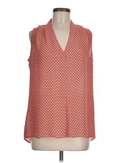 Pre-owned Rose + Olive Sleeveless Blouse In Red