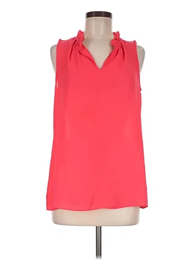Pre-owned Rose + Olive Sleeveless Blouse In Red