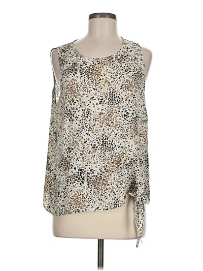 Pre-owned Rose + Olive Sleeveless Blouse In Silver