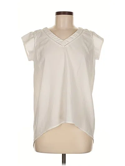 Pre-owned Rose + Olive Sleeveless Blouse In White