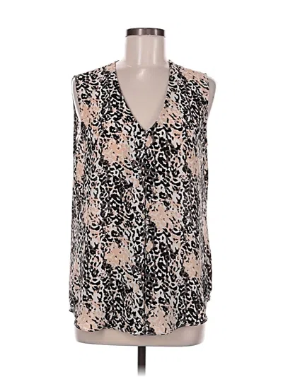 Pre-owned Rose + Olive Sleeveless Blouse In White