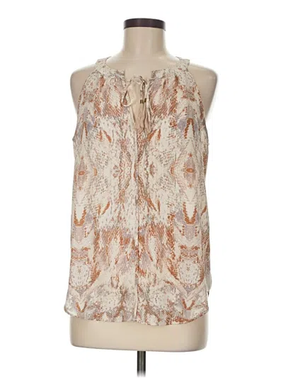 Pre-owned Rose + Olive Sleeveless Blouse In White