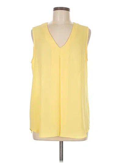 Pre-owned Rose + Olive Sleeveless Blouse In Yellow