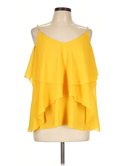 Pre-owned Rose + Olive Sleeveless Blouse In Yellow