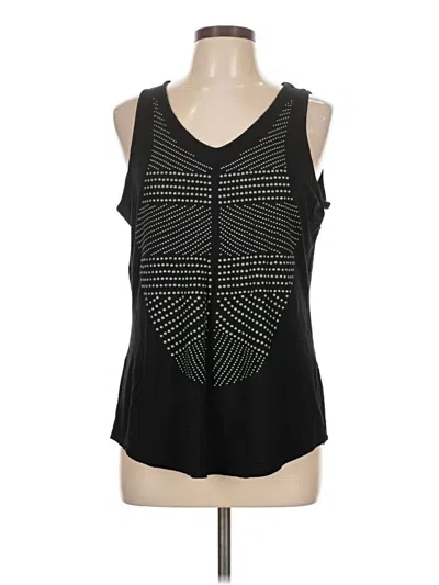 Pre-owned Rose + Olive Sleeveless Top Black Scoop Neck Tops