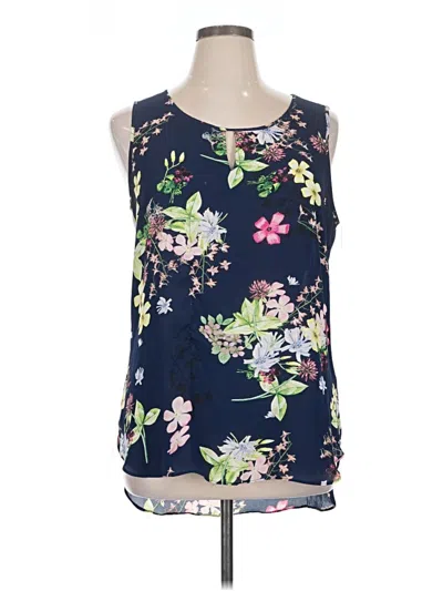 Pre-owned Rose + Olive Sleeveless T-shirt In Blue