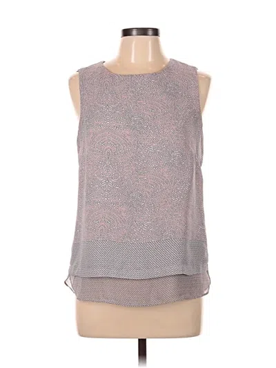 Pre-owned Rose + Olive Tank Top Gray Halter Neckline Tops