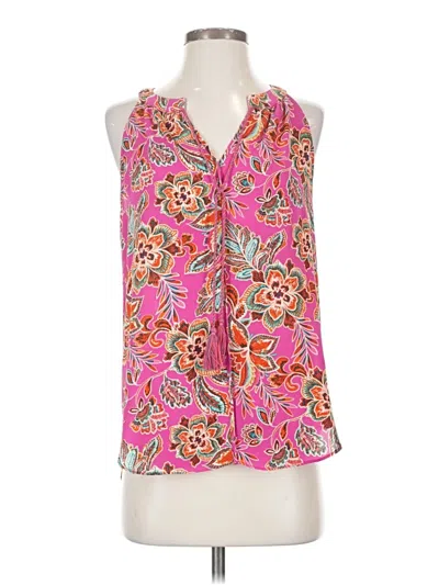 Pre-owned Rose + Olive Tank Top Pink Halter Neckline Tops