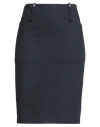 Rose Selavy Woman Midi Skirt Midnight Blue Size 12 Viscose, Wool, Polyester, Elastane