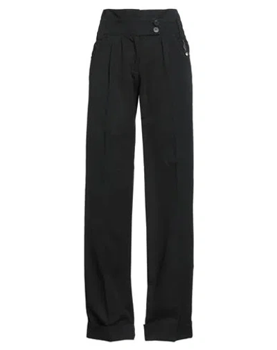 Rose Selavy Woman Pants Black Size 6 Cotton, Linen, Tencel