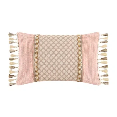 Rose Tree Belle Boudoir Decorative Rectangular Throw Pillow In Neutral