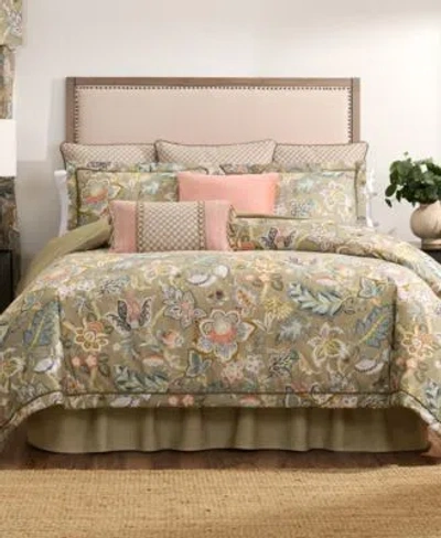 Rose Tree Belle Floral Comforter Sets In Sand