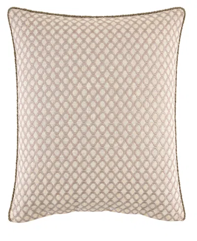 Rose Tree Belle Floral Embroidered Sham, European In Brown