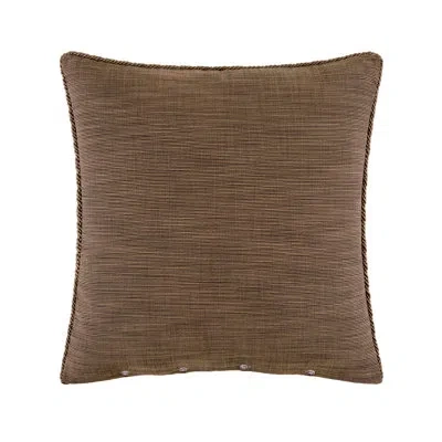Rose Tree Bronte Velvet Square Decorative Pillow In Brown