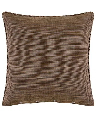 Rose Tree Bronte Woven Textural Stripe Sham, European In Brown