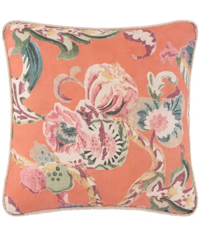 Rose Tree Cara Floral Decorative Pillow, 18" X 18"