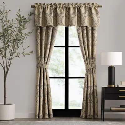 Rose Tree Damask Room Darkening Rod Pocket Sliding Panel