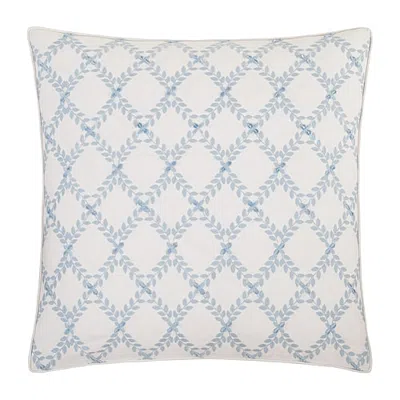 Rose Tree Dominca Rectangular Throw Pillow In Blue