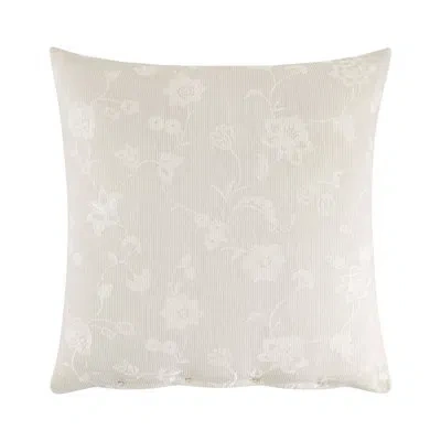 Rose Tree Eden Embroided Floral Euro Sham In Beige