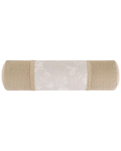 Rose Tree Eden Embroidered Floral Neckroll Pillow In Animal Print