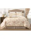 Rose Tree Eden Floral 4 Piece Queen Comforter Set In Black