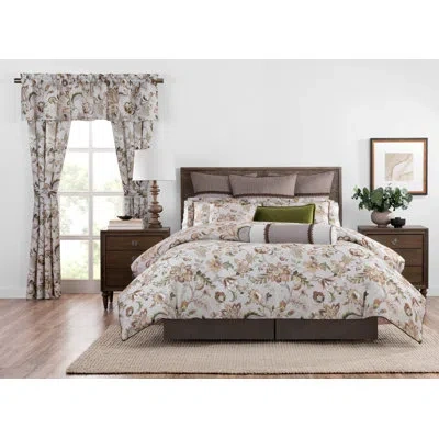 Rose Tree Esmeralda Floral Comforter Set In Green