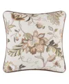Rose Tree Esmeralda Jacobean Print Decorative Pillow, 18" X 18" In Sage